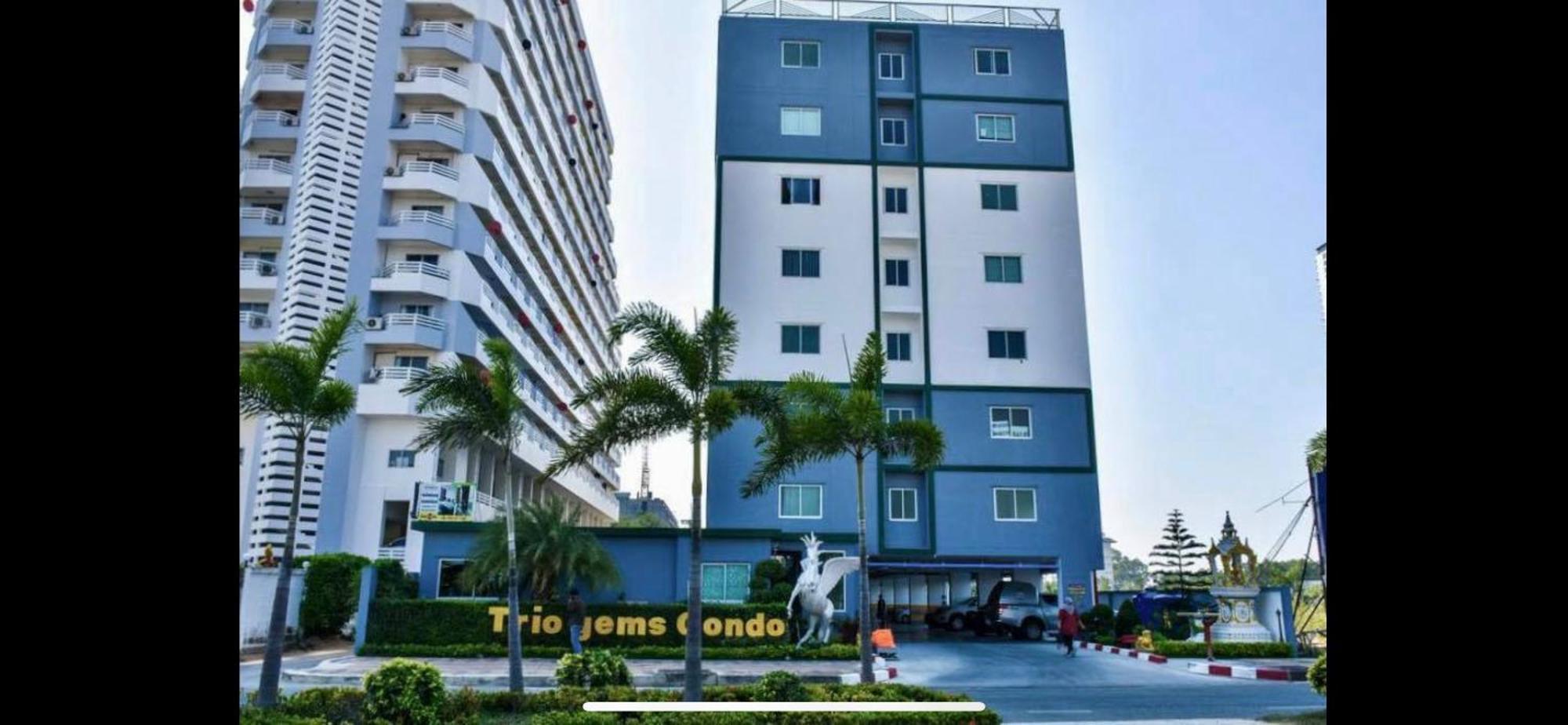 Trio Gems Condo, Pattaya Thailand หาดจอมเทียน ภายนอก รูปภาพ